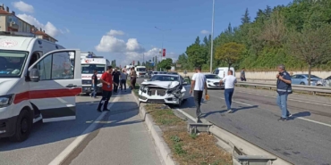 Havza'da zincirleme trafik kazası: 2 yaralı