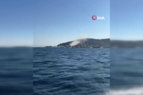 Heybeliada Deniz Harp Okulu'nda tadilat sırasında yangın