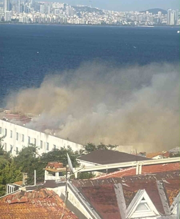 Heybeliada Deniz Harp Okulu'nda yangın paniği