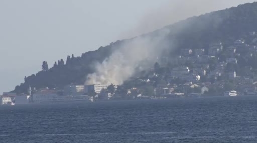 Heybeliada Deniz Harp Okulu'nda yangın paniği