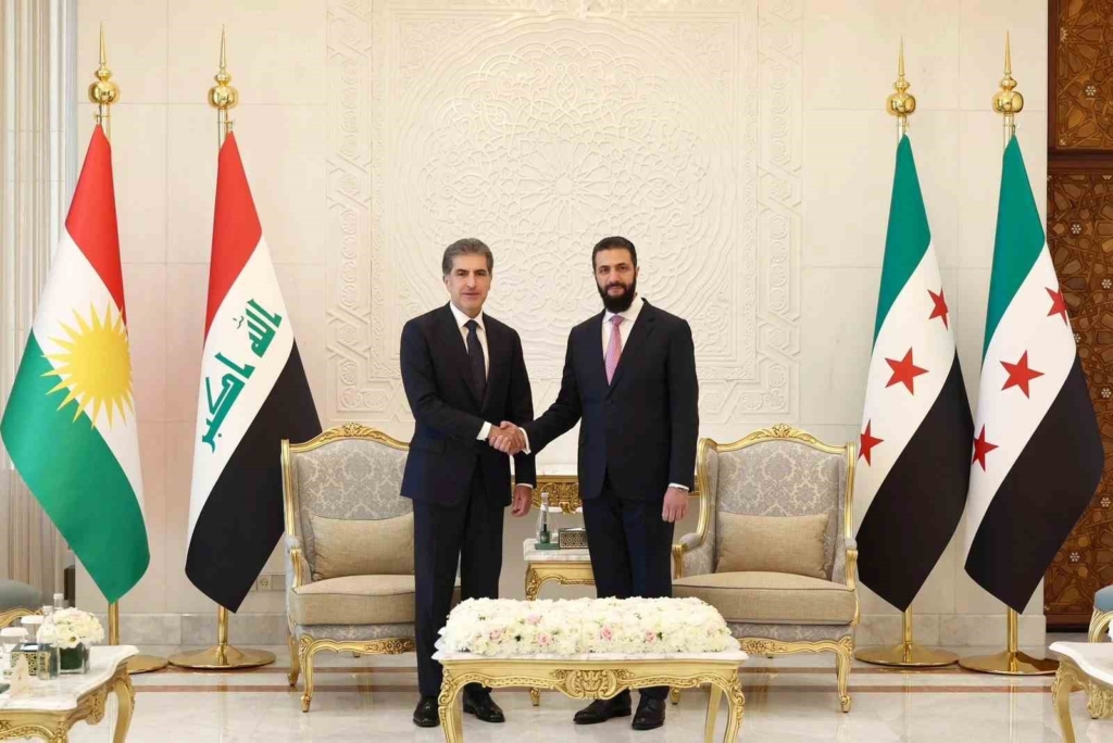 IKBY Başkanı Barzani, Suriye'ye resmi ziyaret gerçekleştirdi