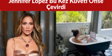 Jennifer Lopez Bu Kez Küveti Ofise Çevirdi