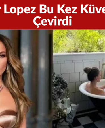 Jennifer Lopez Bu Kez Küveti Ofise Çevirdi
