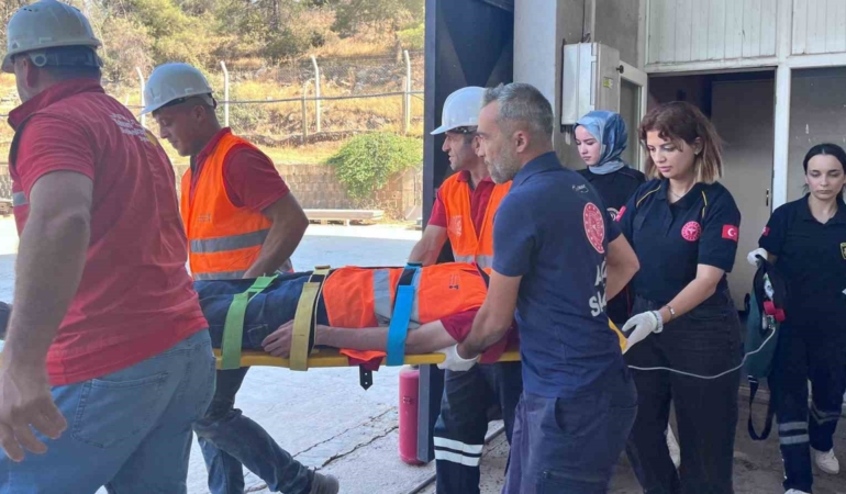 Kahramanmaraş'ta yangın söndürme tatbikatı gerçekleştirildi
