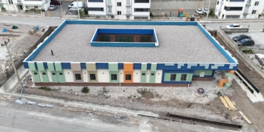 Karabük'te yeni anaokulu inşaat çalışmaları devam ediyor