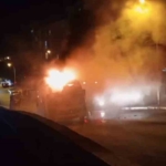 Kartal'da minibüs yangını paniğe neden oldu
