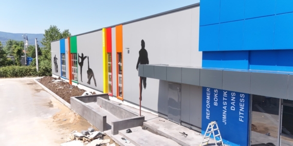 Kartepe'deki Acısu Spor Kompleksi inşaatı hızla devam ediyor