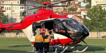 Kastamonu'da kaynar suya maruz kalan bebek helikopterle sevk edildi