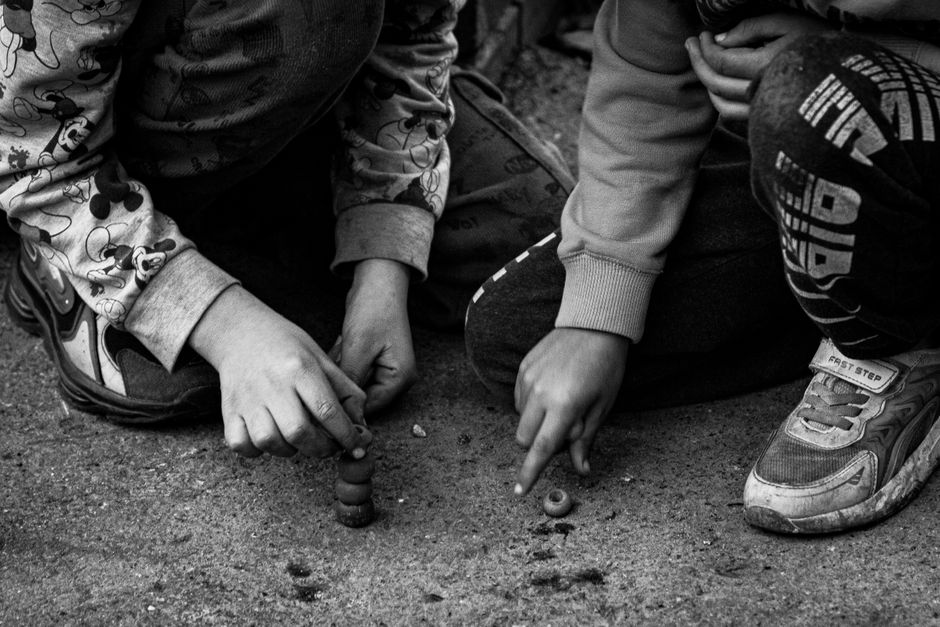 Kırıkkale'de çocuklar geleneksel sokak oyunlarıyla eğlendi