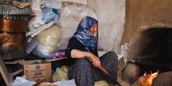 Kırıkkale'de yangın mağduru çifte devlet desteği