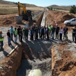 Kırklartepe Barajı sulama inşaatında inceleme yapıldı