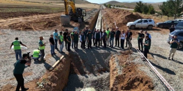Kırklartepe Barajı sulama inşaatında inceleme yapıldı