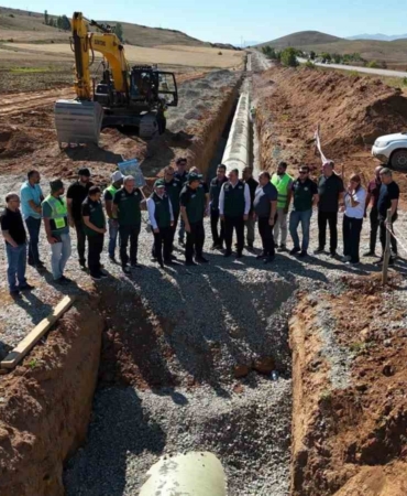 Kırklartepe Barajı sulama inşaatında inceleme yapıldı
