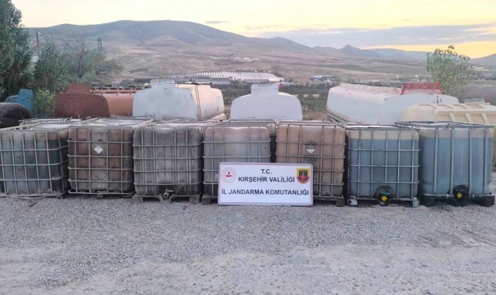 Kırşehir'de atık yağlardan kaçak akaryakıt üretimi engellendi