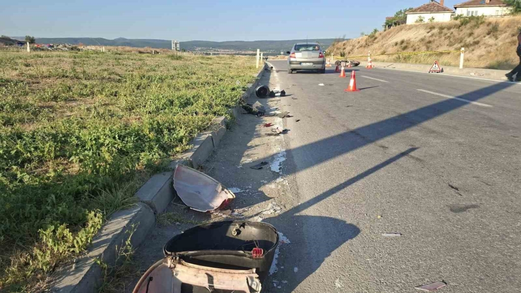 Kütahya'da elektrikli bisiklet kazasında sürücü hayatını kaybetti