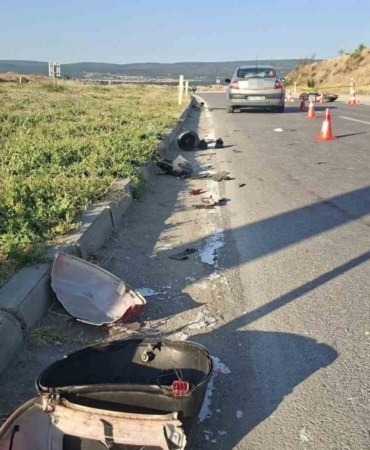Kütahya'da elektrikli bisiklet kazasında sürücü hayatını kaybetti