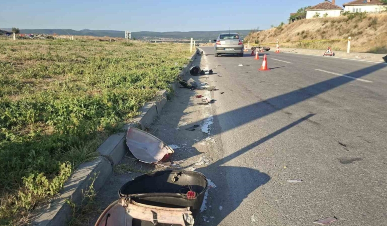 Kütahya'da elektrikli bisiklet kazasında sürücü hayatını kaybetti