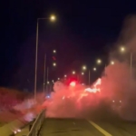 Kuzey Marmara Otoyolu'nda seyir halindeki otomobil yandı