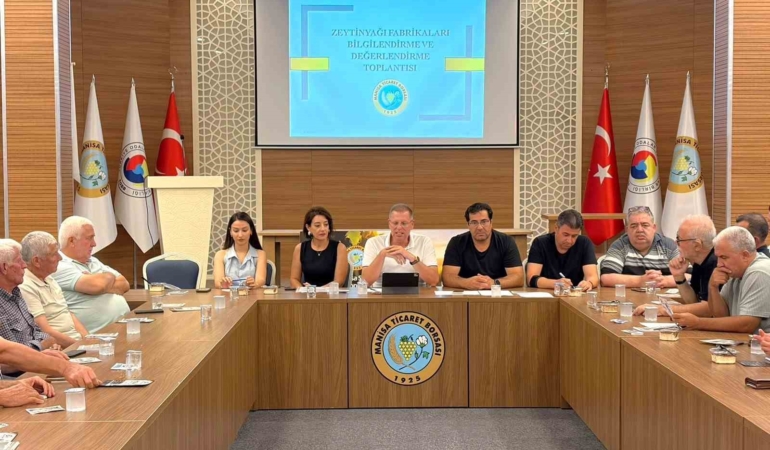 Manisa'da Zeytinyağı Sezonu Öncesi Kritik Toplantı Yapıldı