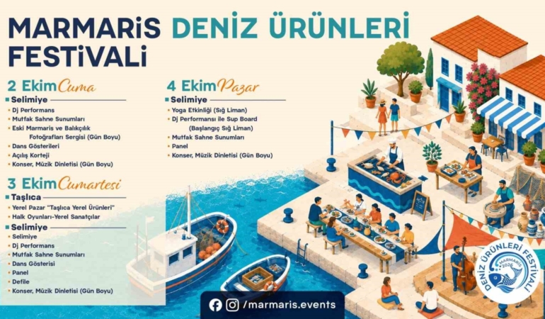 Marmaris'te 2. Deniz Ürünleri Festivali 2-4 Ekim'de