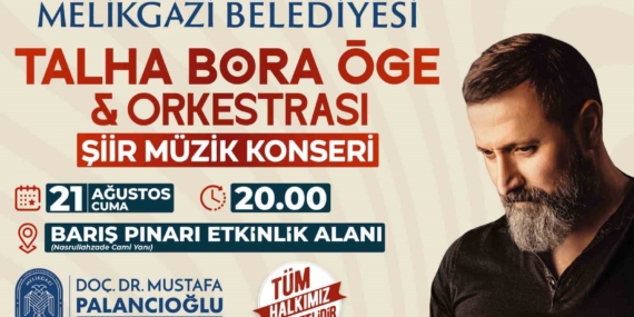 Melikgazi'de şiir ve türkü konseri düzenleniyor