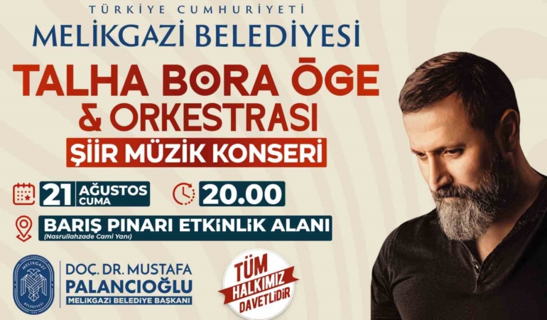 Melikgazi'de şiir ve türkü konseri düzenleniyor