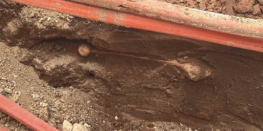 Menteşe'de altyapı çalışmaları sırasında mezar kalıntıları bulundu