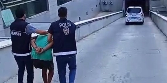 Mersin'de çocuğu darp eden şüpheli adliyeye sevk edildi