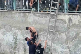 Mersin'de kanala düşen genç, arkadaşı tarafından kurtarıldı