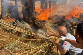Mersin'de yangına müdahale eden belediye çalışanları ödüllendirildi