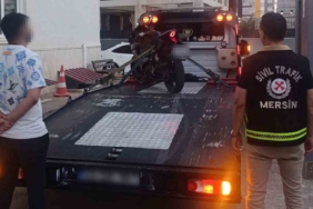 Mersin'de yaya yolunda tehlikeli sürüş yapan aday sürücünün ehliyeti iptal edildi