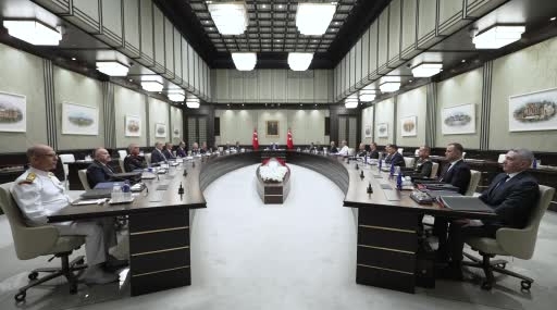Milli Güvenlik Kurulu Toplantısı Cumhurbaşkanı Erdoğan'ın Başkanlığında Başladı