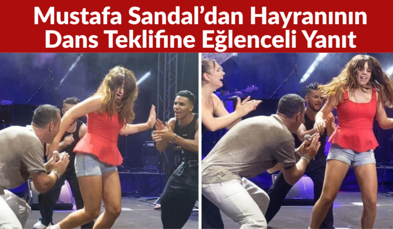 Mustafa Sandal Hayranının Dans Teklifine Espriyle Karşılık Verdi