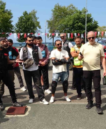 Ordu'da motosiklet sürücülerine güvenli sürüş eğitimi verildi