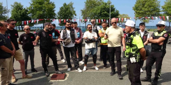 Ordu'da motosiklet sürücülerine güvenli sürüş eğitimi verildi