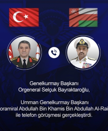 Orgeneral Bayraktaroğlu, Ummanlı mevkidaşıyla görüştü