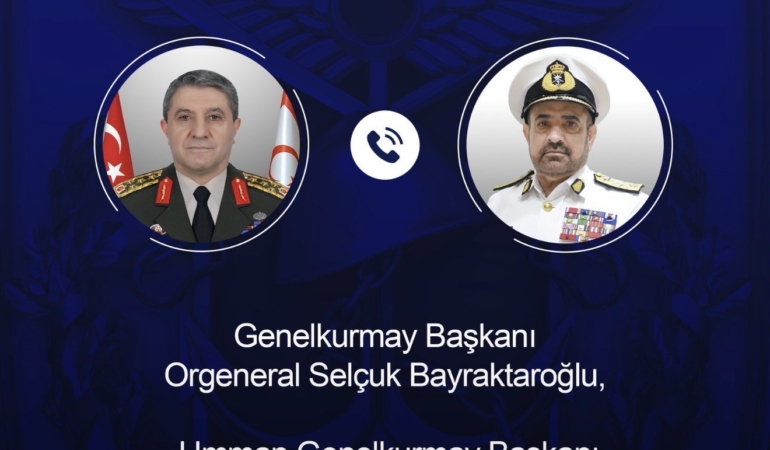 Orgeneral Bayraktaroğlu, Ummanlı mevkidaşıyla görüştü