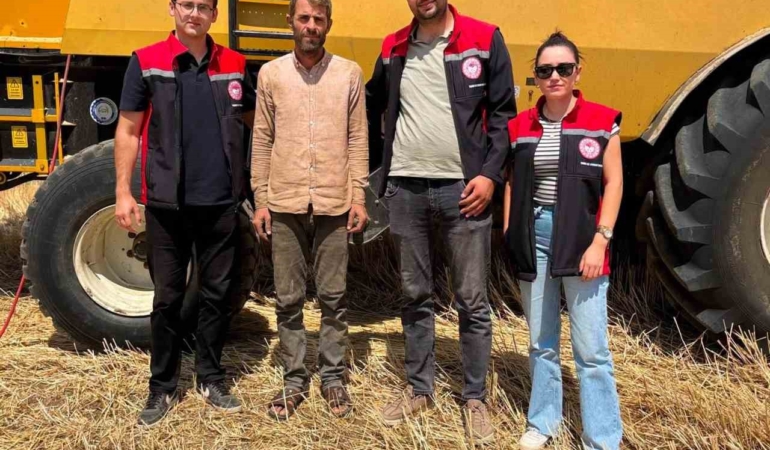 Otlukbeli'nde hububat hasadı için denetimler sürüyor