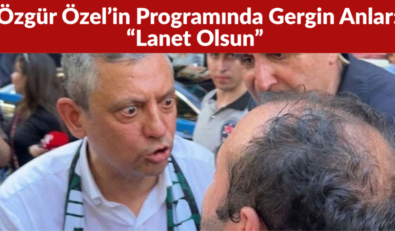 Özgür Özel’in İzmit Programında Gergin Anlar “Lanet Olsun”