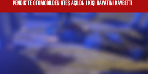 Pendik’te Otomobilden Ateş Açıldı 1 Kişi Hayatını Kaybetti