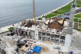 Recep Tayyip Erdoğan Camii inşaatı Rize'de hızla ilerliyor