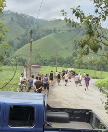 Rize'de mevsimlik çay işçileri arasında kavga