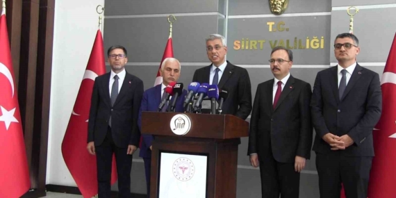 Sağlık Bakanı Memişoğlu, Siirt'te sağlık yatırımlarını değerlendirdi