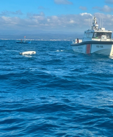 Sakarya'da denizde ters dönmüş dron bulundu
