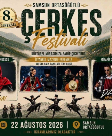 Samsun'da 8. Geleneksel Çerkes Festivali 22 Ağustos'ta