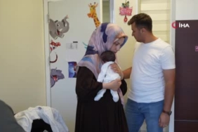 Samsun'da organları dışarıda doğan bebek sağlığına kavuştu