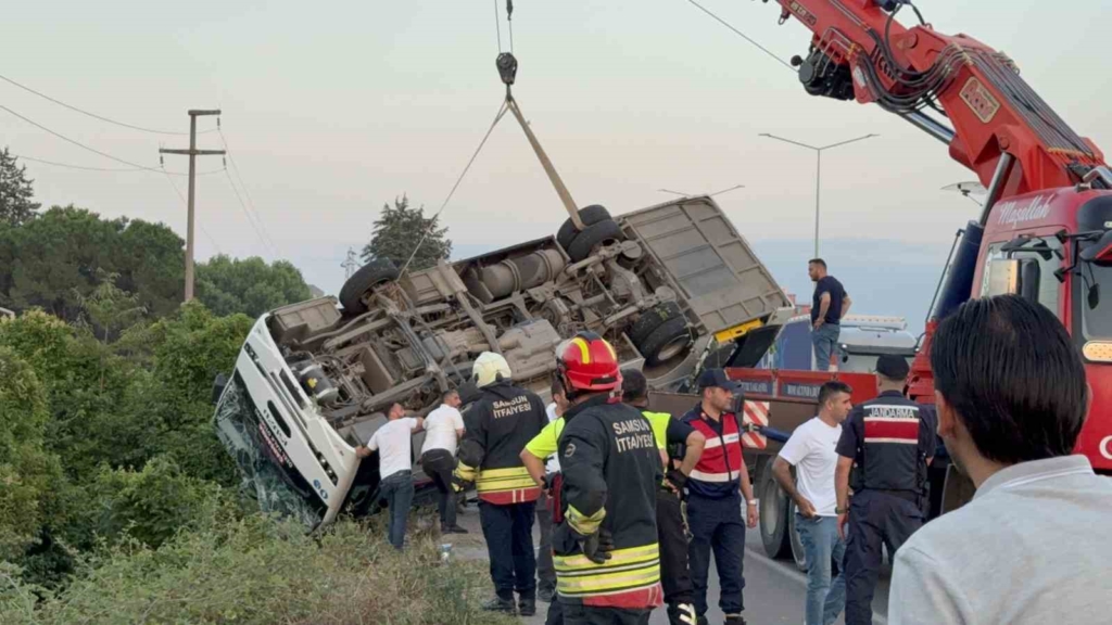 Samsun'da otobüs kazasında yaralananların isimleri açıklandı