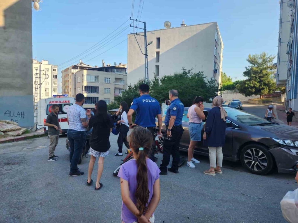 Samsun'da otomobil ile motosiklet çarpıştı, bir kişi yaralandı