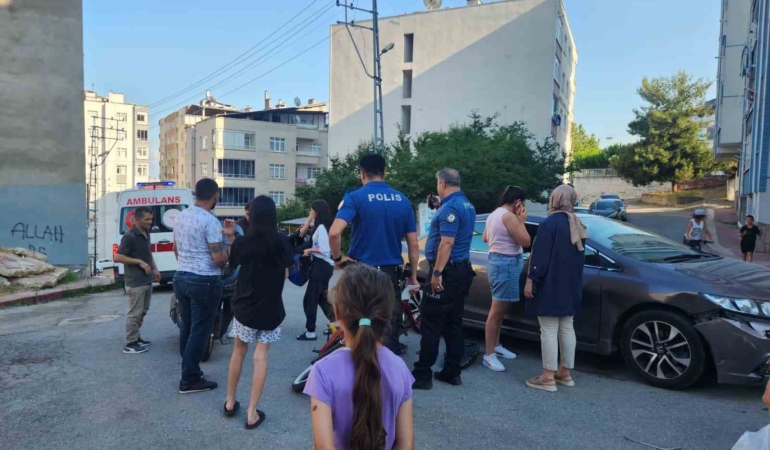 Samsun'da otomobil ile motosiklet çarpıştı, bir kişi yaralandı