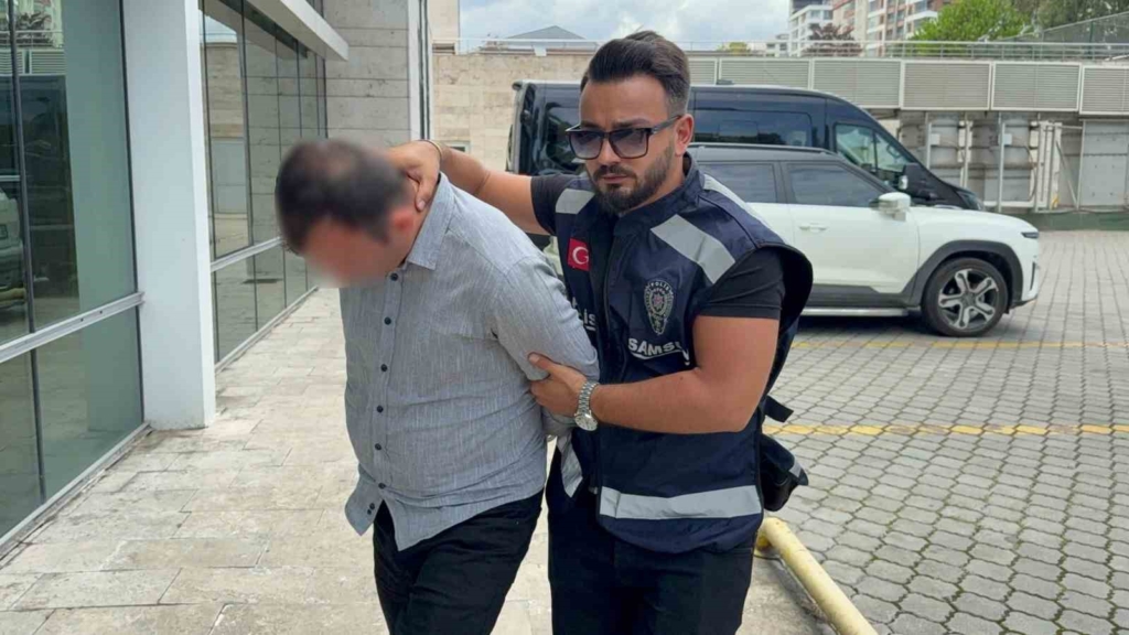 Samsun'da semt pazarında taciz şüphelisi tutuklandı